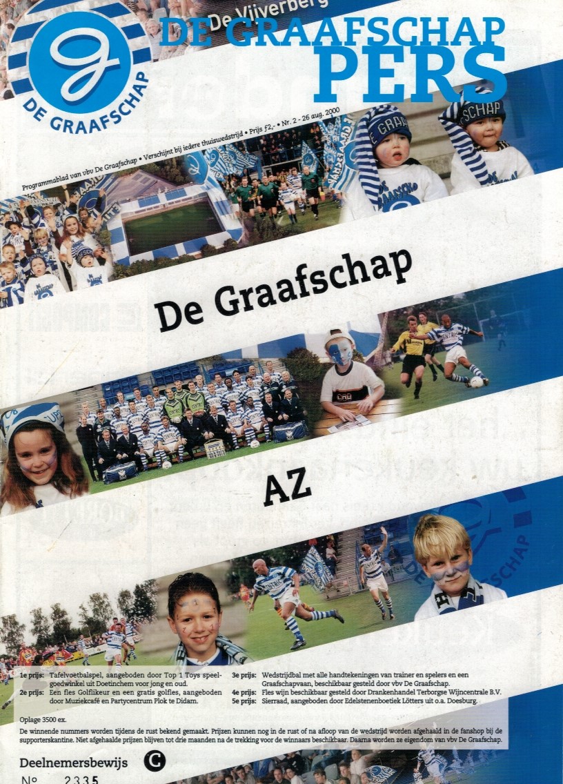 AZ Programma 9-sep-2000 De Graafschap uit